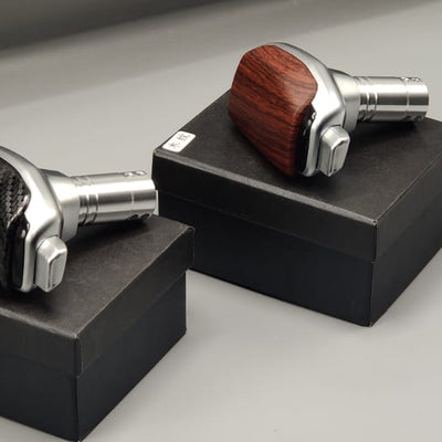 Universal Wooden Touch Shift Gear Knob Car Shifter Lever Most Manual Automotive Vehicles(Brown)