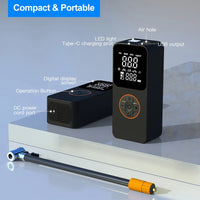 Universal Rechargeable LIUHAWK Portable Electric Wireless Digital Compressor For Car Tires 12V 1 Pc