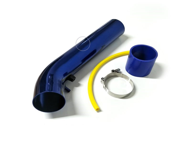 Universal Large Aluminum Air Intake Pipe / Hose Air Filter Intake System Duct Tube Kit (BLUE)