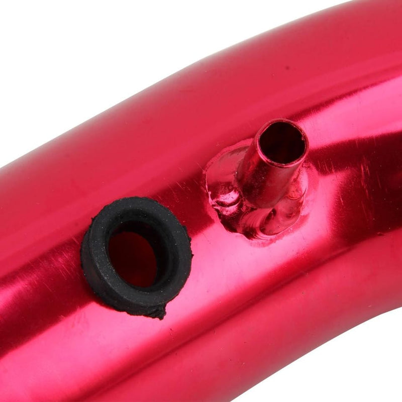 Universal Large Aluminum Air Intake Pipe / Hose Air Filter Intake System Duct Tube Kit (Red)