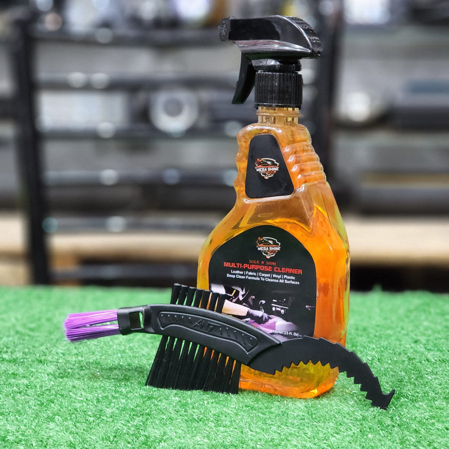 MEGA SHINE Slick And Shine Multi Purpose Cleaner With Free Cleaning Brush