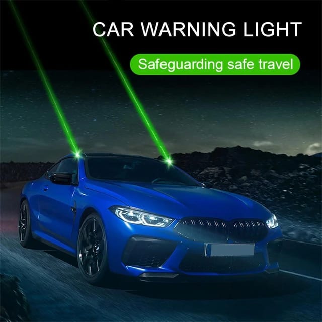 Universal Car Green Lasers Mounted On Vehicles Car Roof Rechargeable Laser Warning Lights Sign Light 2 Pcs Set