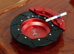 Universal Racing Design Car Brake Caliper Shape Ashtray Red And Black Cigarette Ashtray 1 Pc