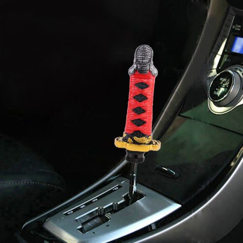 Universal Small Sword Katana Handle Gear Shift Knob Manual Transmission Shifter Lever Stick(Black)