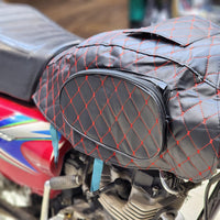 Motorcycle Fuel Tank Organizer Cover In Leather Stuff With Premium Quality For Bike (CG 125)