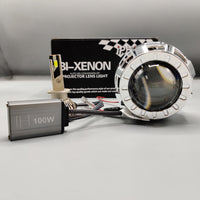 LIUHAWK Bi Xenon Mini Projector Round Style 55 Watt SMD For Car 2 Pcs Set