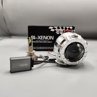 LIUHAWK Bi Xenon Mini Projector Round Style 55 Watt SMD For Car 2 Pcs Set