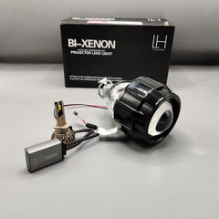 LIUHAWK Bi Xenon Projector Simple DRL Style 55 Watt SMD For Bike 1 Pc