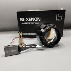 LIUHAWK Bi Xenon Projector Simple DRL Style 55 Watt SMD For Bike 1 Pc