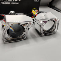 LIUHAWK Bi Xenon Projector DRL+Indicator Eye Style 55 Watt SMD Complete Set Red - Yellow