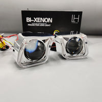 LIUHAWK Bi Xenon Projector DRL+Indicator Mini Eye Style 55 Watt SMD Complete Set White - Yellow
