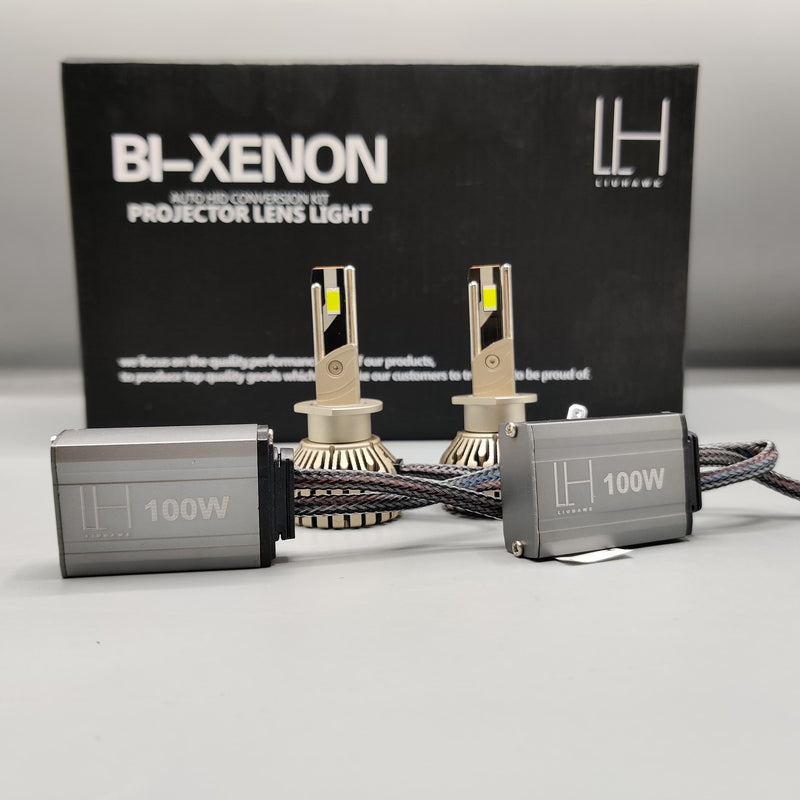 LIUHAWK Bi Xenon Projector DRL+Indicator Round Style 55 Watt SMD Complete Set