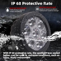 7 SMD Floodlight 140 Watt Cree SMD With Yellow Fog Covers Bar Light 2 Pcs Set