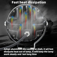 7 SMD Floodlight 140 Watt Cree SMD With Yellow Fog Covers Bar Light 2 Pcs Set