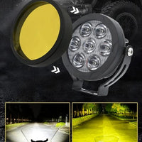 7 SMD Floodlight 140 Watt Cree SMD With Yellow Fog Covers Bar Light 2 Pcs Set