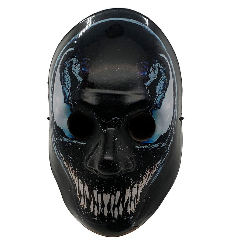 D-15 Universal Venom Style Neon Halloween Mask, Led Purge Mask 3 Lighting Modes For Costplay 1 Pc