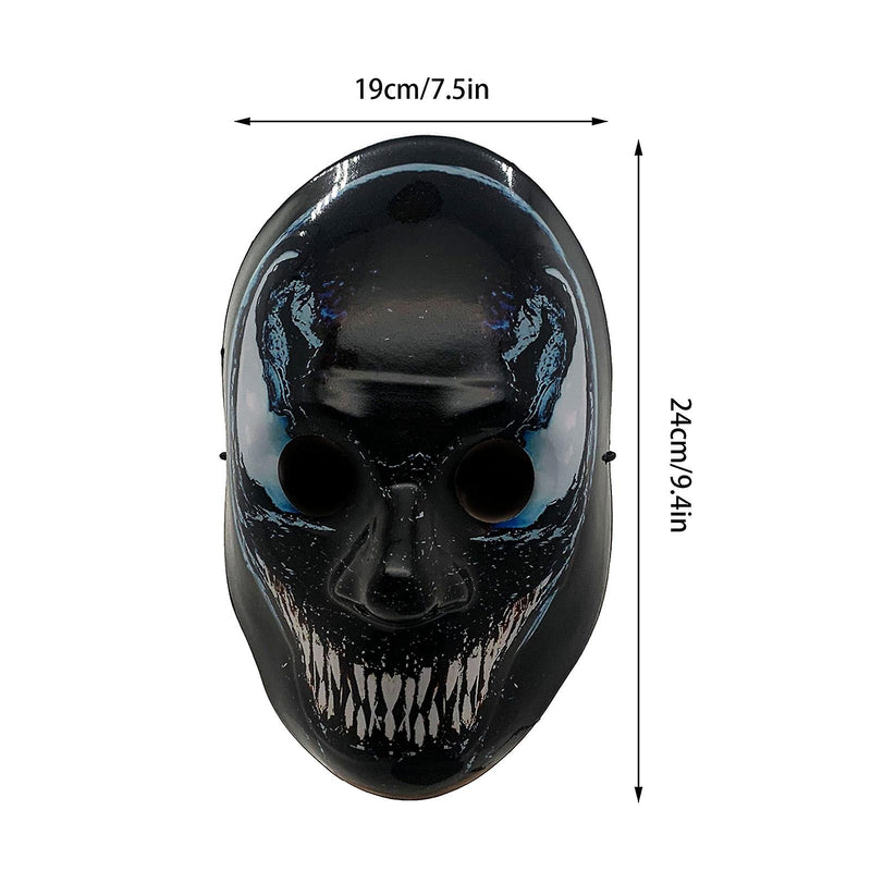 D-15 Universal Venom Style Neon Halloween Mask, Led Purge Mask 3 Lighting Modes For Costplay 1 Pc