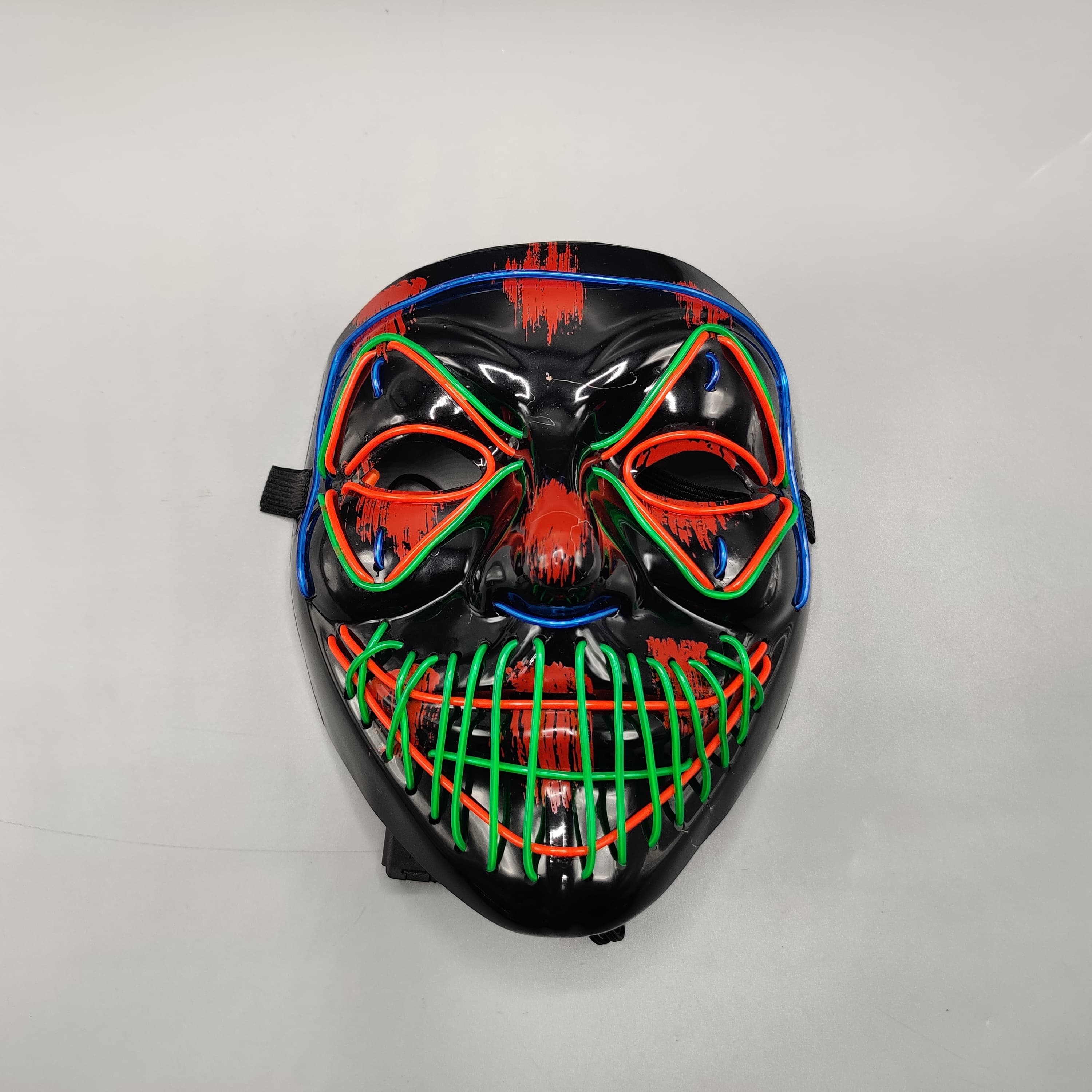 Lighting Protection Mask Universal Neon Halloween Mask, Led Purge Mask 3 Lighting Modes For Cos ...