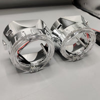 LIUHAWK Bi Xenon 2.5 Projector Shroud DRL+Indicator X3 Style 2 Pcs Set(White/Yellow)