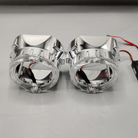 LIUHAWK Bi Xenon 2.5 Projector Shroud DRL+Indicator X3 Style 2 Pcs Set(White/Yellow)