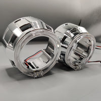 LIUHAWK Bi Xenon 2.5 Projector Shroud DRL+Indicator X2 Style 2 Pcs Set(White/Yellow)