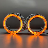 LIUHAWK Bi Xenon 2.5 Projector Shroud DRL+Indicator X2 Style 2 Pcs Set(White/Yellow)