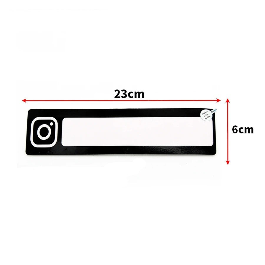Instagram LED Car Window Sticker Windshield Electric Safety Decal Decoration Sticker Auto 1 Pc