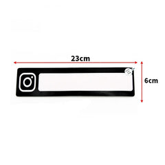 Instagram LED Car Window Sticker Windshield Electric Safety Decal Decoration Sticker Auto 1 Pc