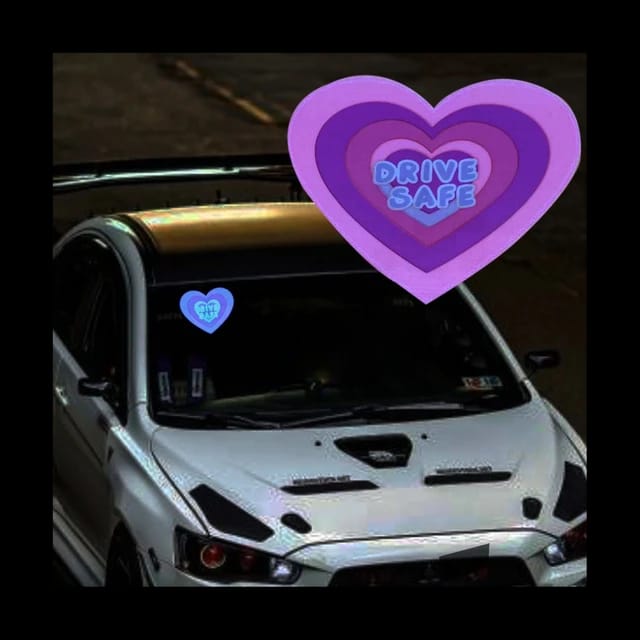 Led Windows Sticker DRIVE SAFE LED Car Window Sticker Windshield Electric Safety Decal Dec ...