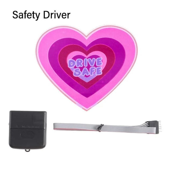 DRIVE SAFE LED Car Window Sticker Windshield Electric Safety Decal Decoration Sticker Auto 1 Pc