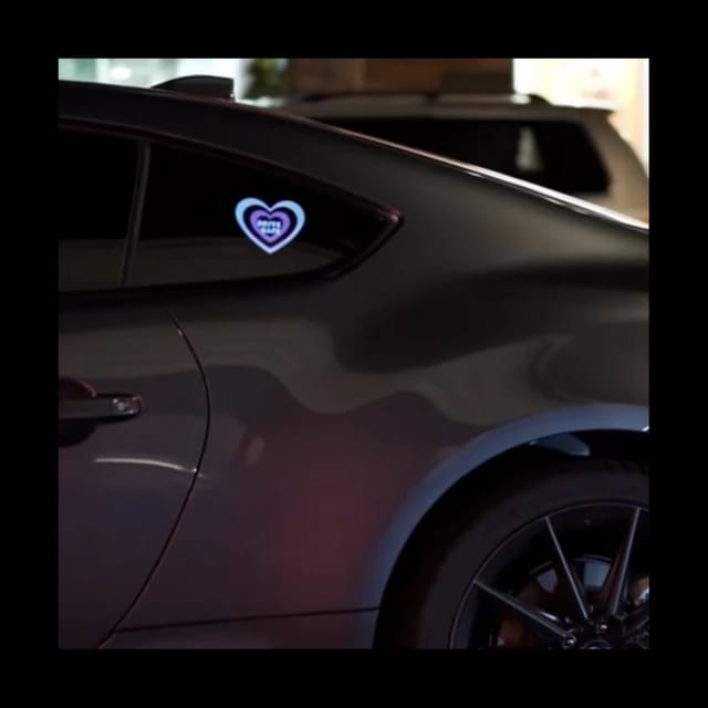 DRIVE SAFE LED Car Window Sticker Windshield Electric Safety Decal Dec ...