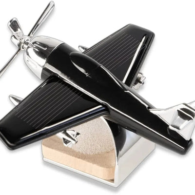 D-12 Stylish Solar Aeroplan Model Car Dashboard Air Freshener Perfume (Black)