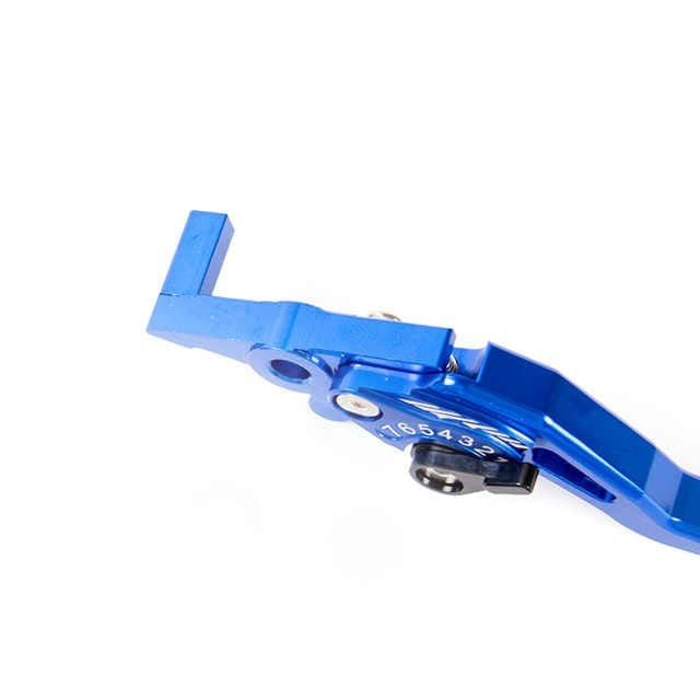 HJG 6 Position Adjustable Brake & Clutch Lever For Honda CG 125 2 Pcs Set (Blue)