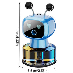 Universal Humidifier Robot Shape Car Air Freshener Diffuser, Car Interior Smart Aroma Diffuser Robot 1 Pc (BLUE)