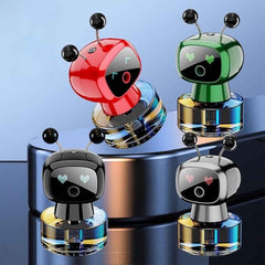 Universal Humidifier Robot Shape Car Air Freshener Diffuser, Car Interior Smart Aroma Diffuser Robot 1 Pc (BLACK)