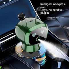 Universal Humidifier Robot Shape Car Air Freshener Diffuser, Car Interior Smart Aroma Diffuser Robot 1 Pc (GREY)