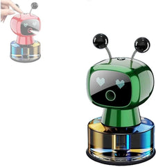 Universal Humidifier Robot Shape Car Air Freshener Diffuser, Car Interior Smart Aroma Diffuser Robot 1 Pc (GREEN)