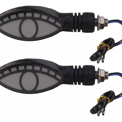 Big Boss Eye Style Bike Indicator With White DRL 2 Pcs Set