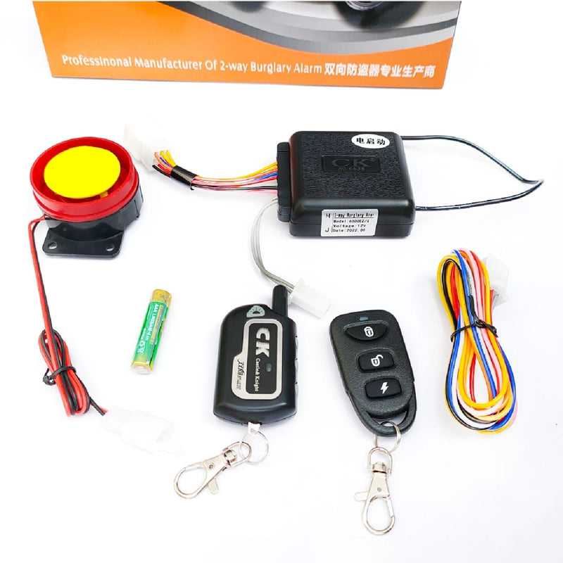 CK- Motorcycle 2-Way Burglary Security Alarm System