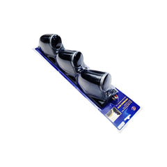 Car 12V 3in1 Carbon Fiber HKS Triple Pillar Gauge Meter Volt & Water Temp & RPM For Car 1 Pc