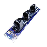 Car 12V 3in1 Carbon Fiber HKS Triple Pillar Gauge Meter Volt & Water Temp & RPM For Car 1 Pc