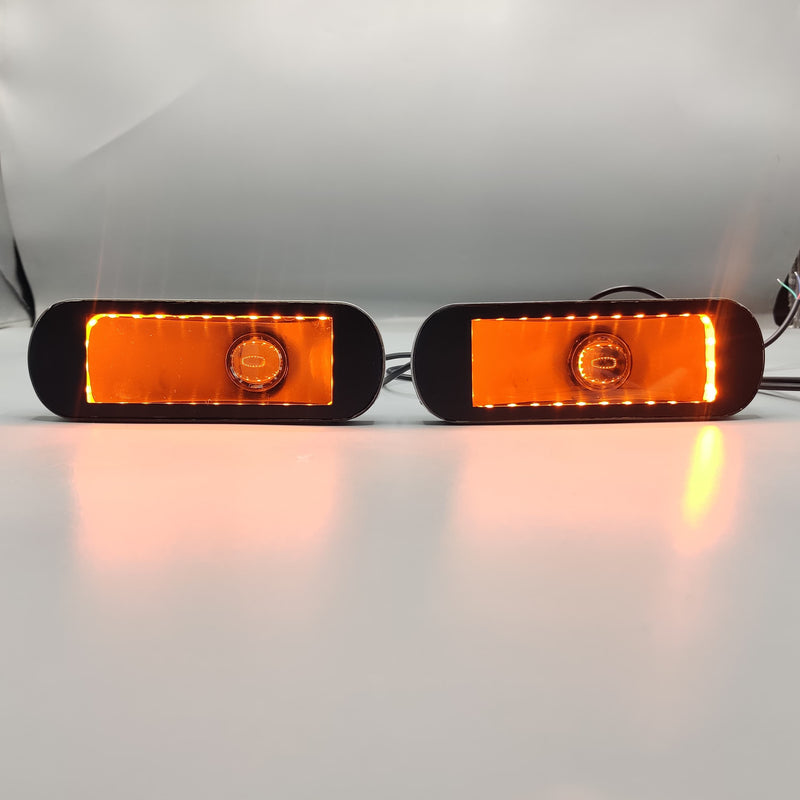 Suzuki Mehran Bumper Light Drl with Indicators Dual Color New Model Y99 Model 2 Pcs Set