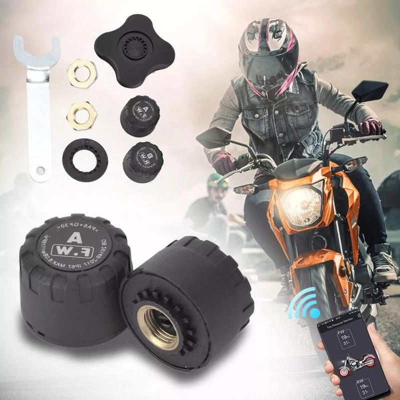 TPMS Tire Pressure Monitoring System With Mobile Operated Motor Bike Sensor 1 Pc