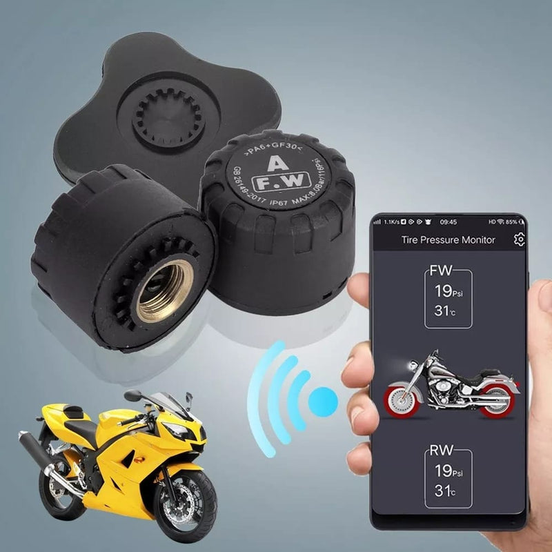 TPMS Tire Pressure Monitoring System With Mobile Operated Motor Bike Sensor 1 Pc