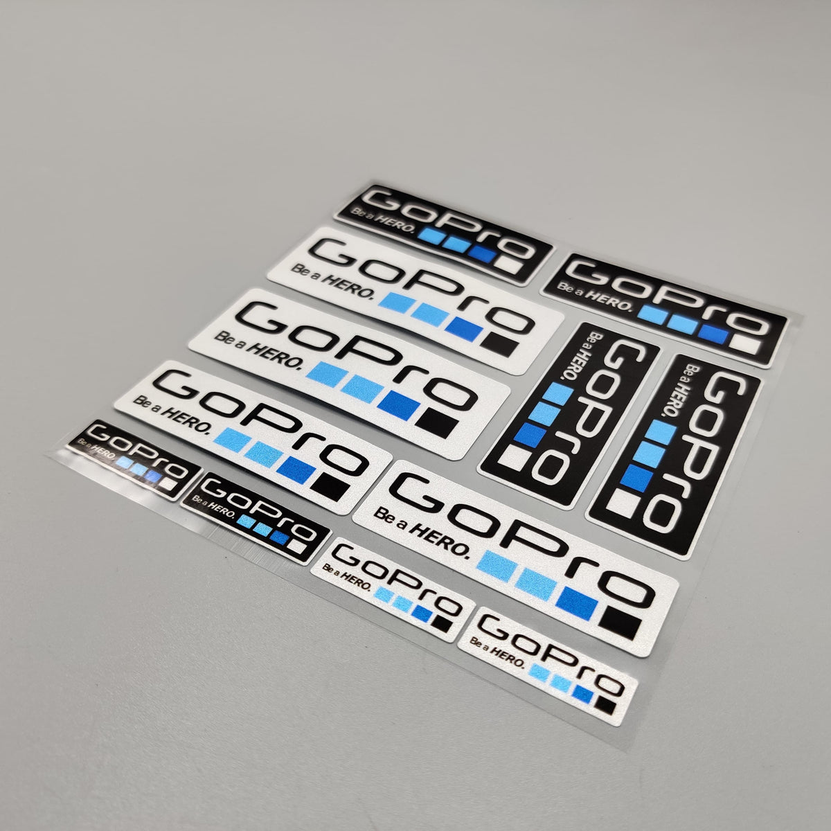 Premium Quality Custom Sticker Big Sheet For Car & Bike Embossed Style GO PRO