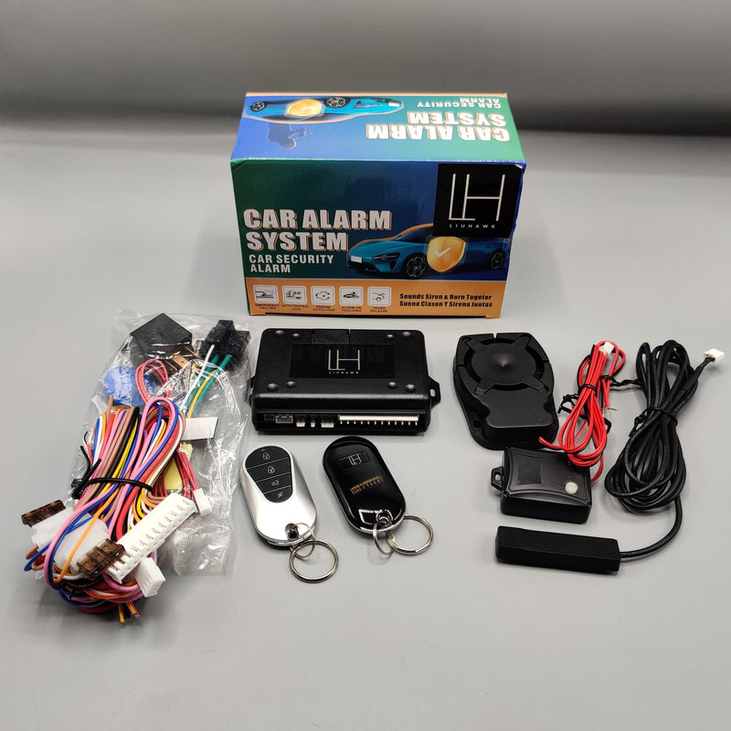 Liuhawk Car Security Alarm System With Immobilizer Key 1 Pc