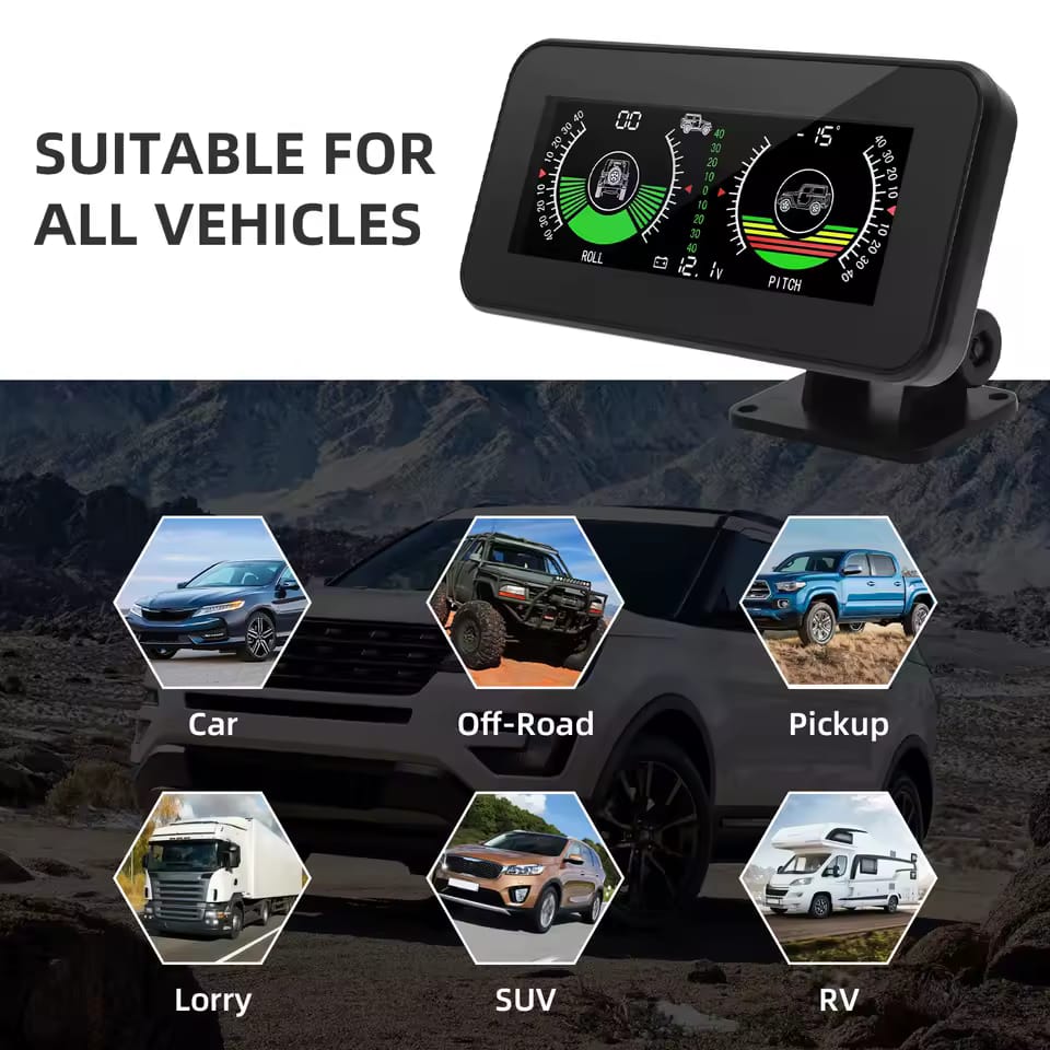 Universal HUD M50 GPS Digital Inclinometer with Compass Inclinometer for Off Road Accessories 4x4 On-board Computers 1 Pc