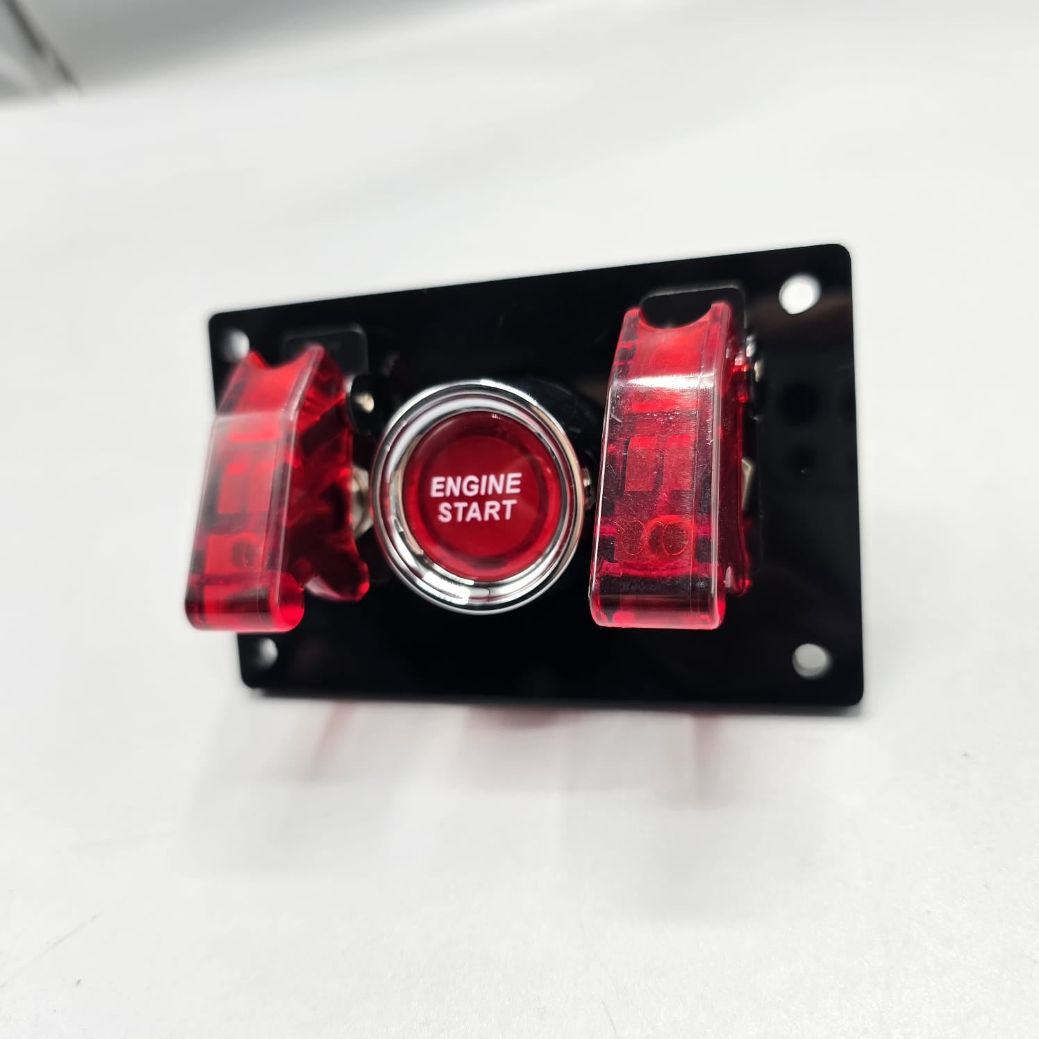 Universal 4-inch Switch Panel With Rocker Switches+Push Start Button ...