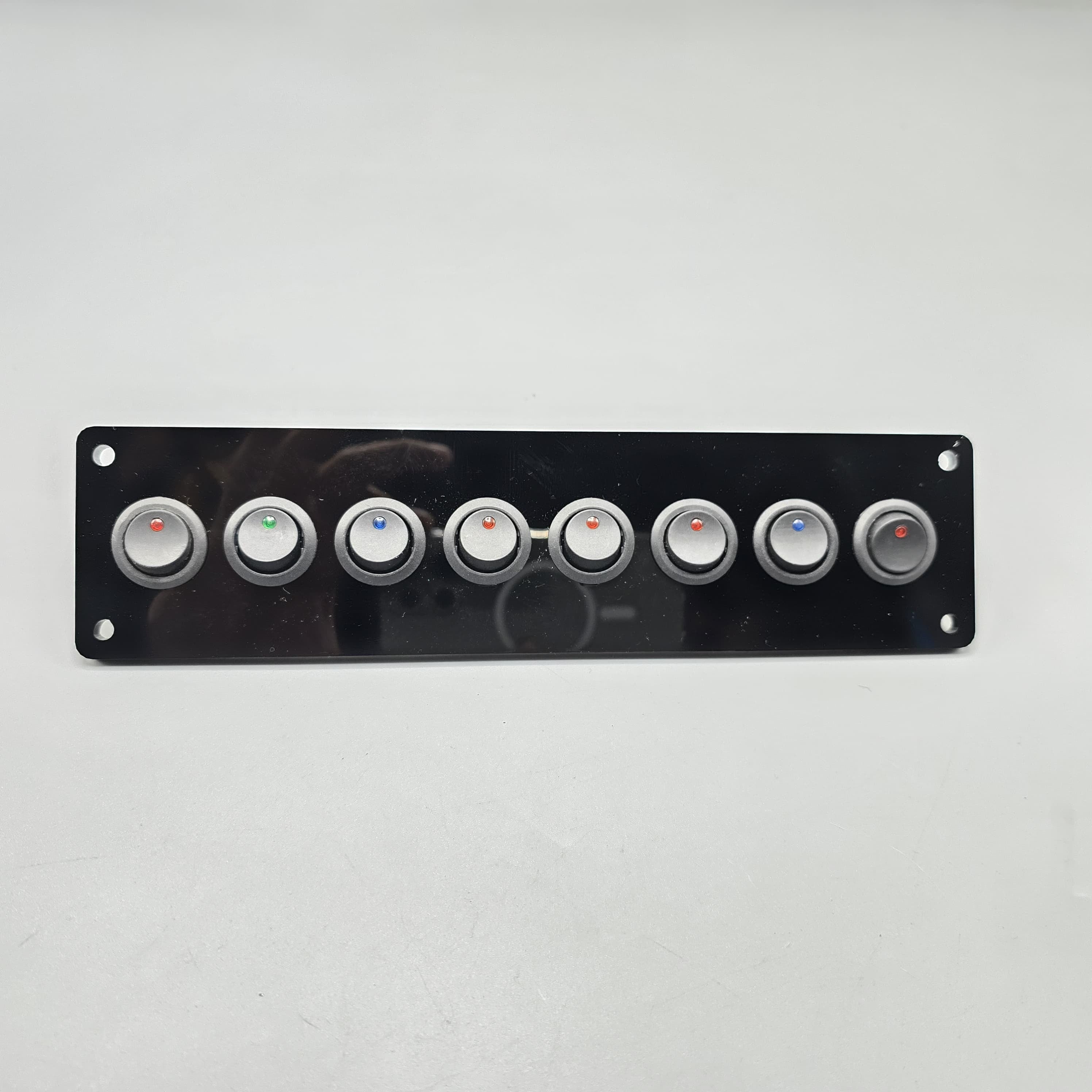 Universal 9 Inch Switch Panel 8pcs ON-Off Switch Rectangular Shape 1 P ...
