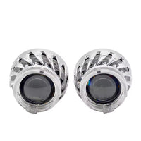 LIUHAWK Bi Xenon 2.5 Projector Shroud DRL+Indicator Fan Shape Style 2 Pcs Set(Red/White)